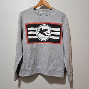 Etro Men's Grey Sweater Size S Made in Italy